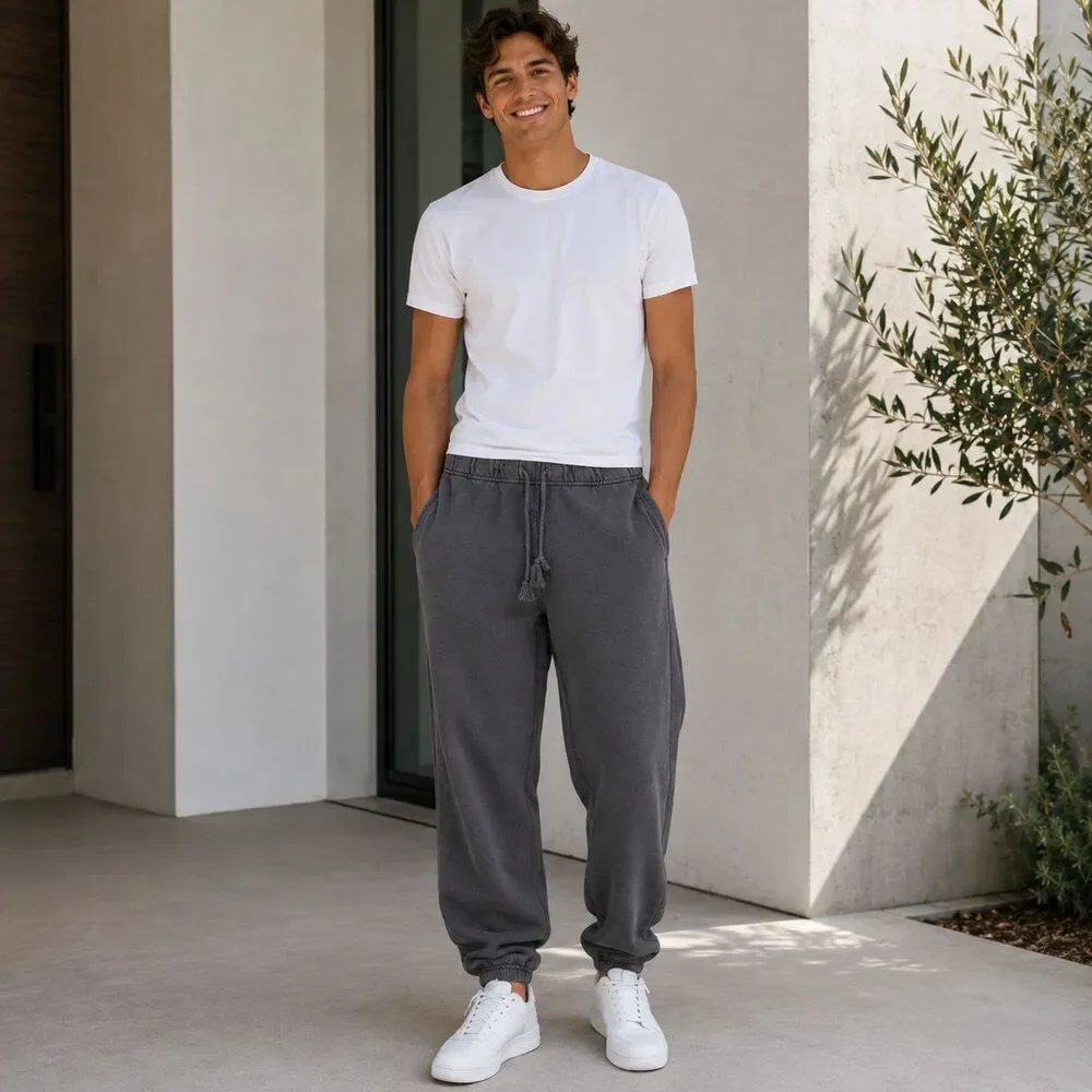 Men's Charcoal Drawstring Sweatpants